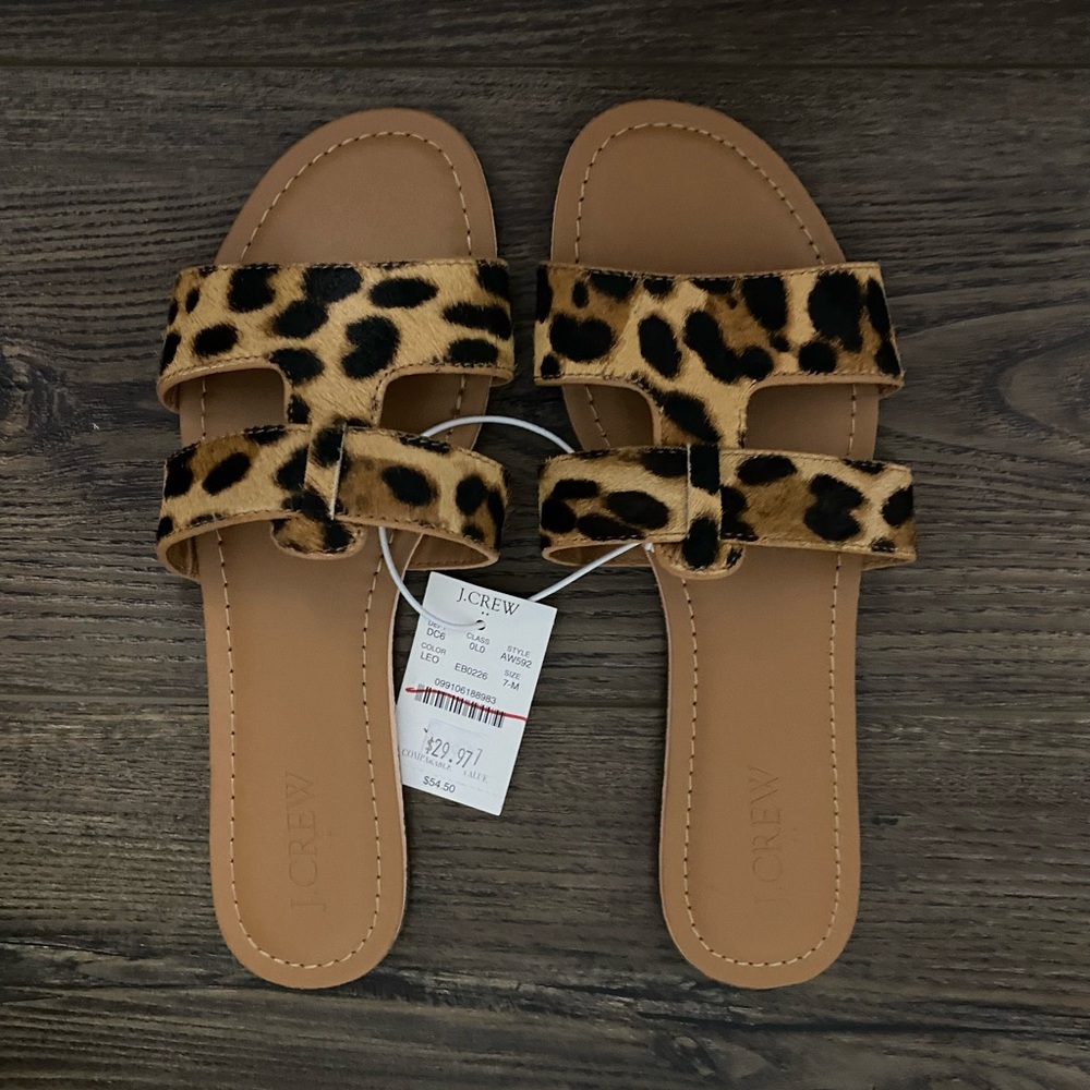 J.Crew Cheetah Print Sandals